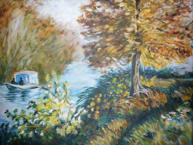 176 Na řece / On the River  - copy / 30 x 40 cm / olej na plátně / oil on canvas