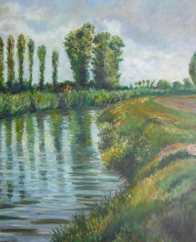 189 Řeka / River - copy / 40 x 50 cm / olej na plátně / oil on canvas