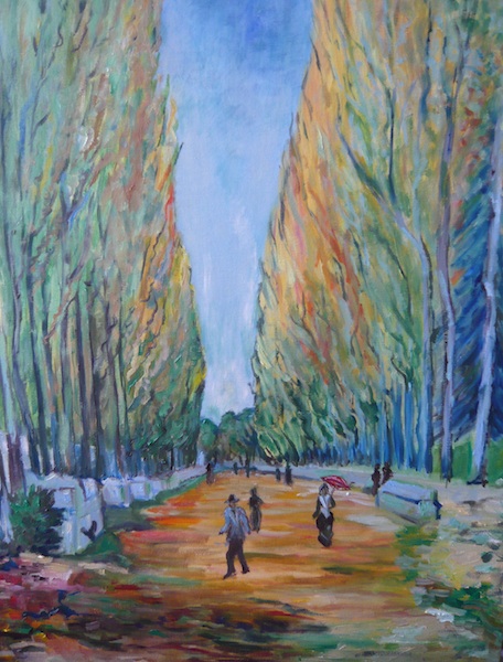 220 Alej / Alley - Vincent Van Gogh - copy / 40 x 55 cm / olej na plátně / oil on canvas