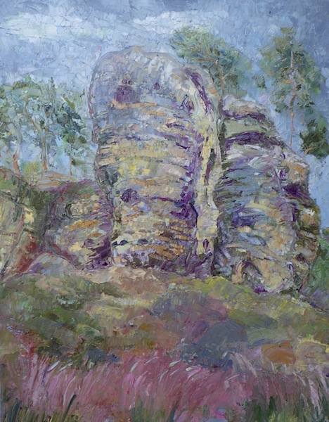 382 Skály u Valečova / Rocks at Valecov / 55 x 70 cm / olej na plátně / oil on canvas