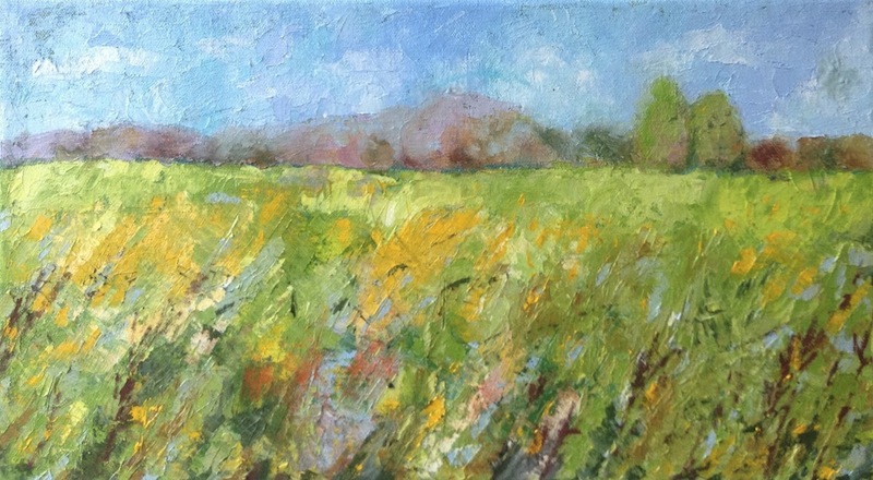 404 Louka I / Meadow I / 28 x 52 cm / olej na plátně / oil on canvas 