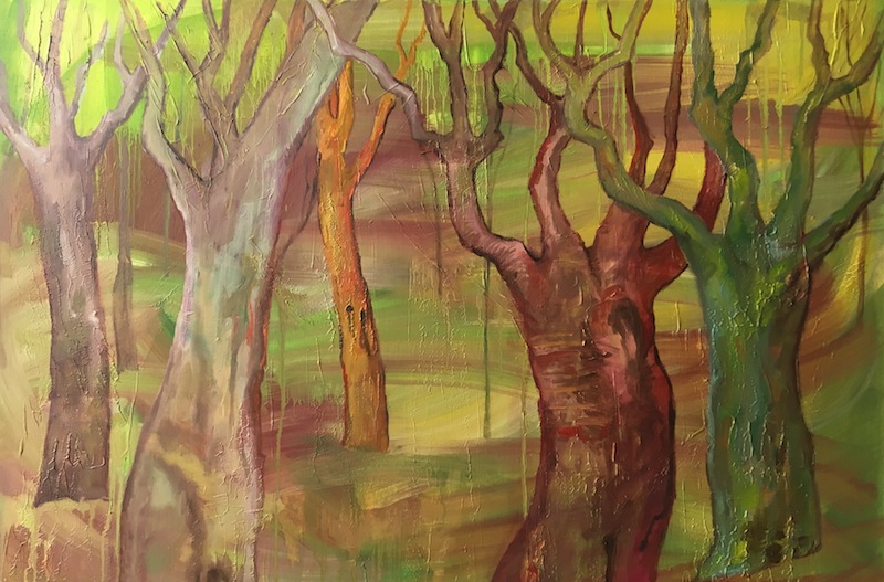 424 Strážci lesa / Forrest Guards / 60 x 90 cm / olej na plátně / oil on canvas