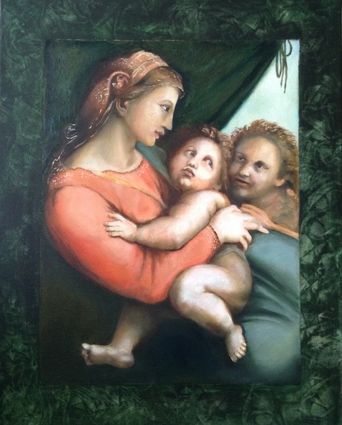 337 Madona - Raffael - copy / olej na plátně / oil on canvas - soukromá sbírka / private collection