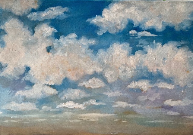 455 Oblaka IV / Clouds IV / 35x50cm / olej na plátně / oil on canvas